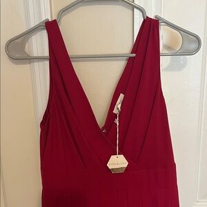 Pinkblush Women's Backless Red Dress